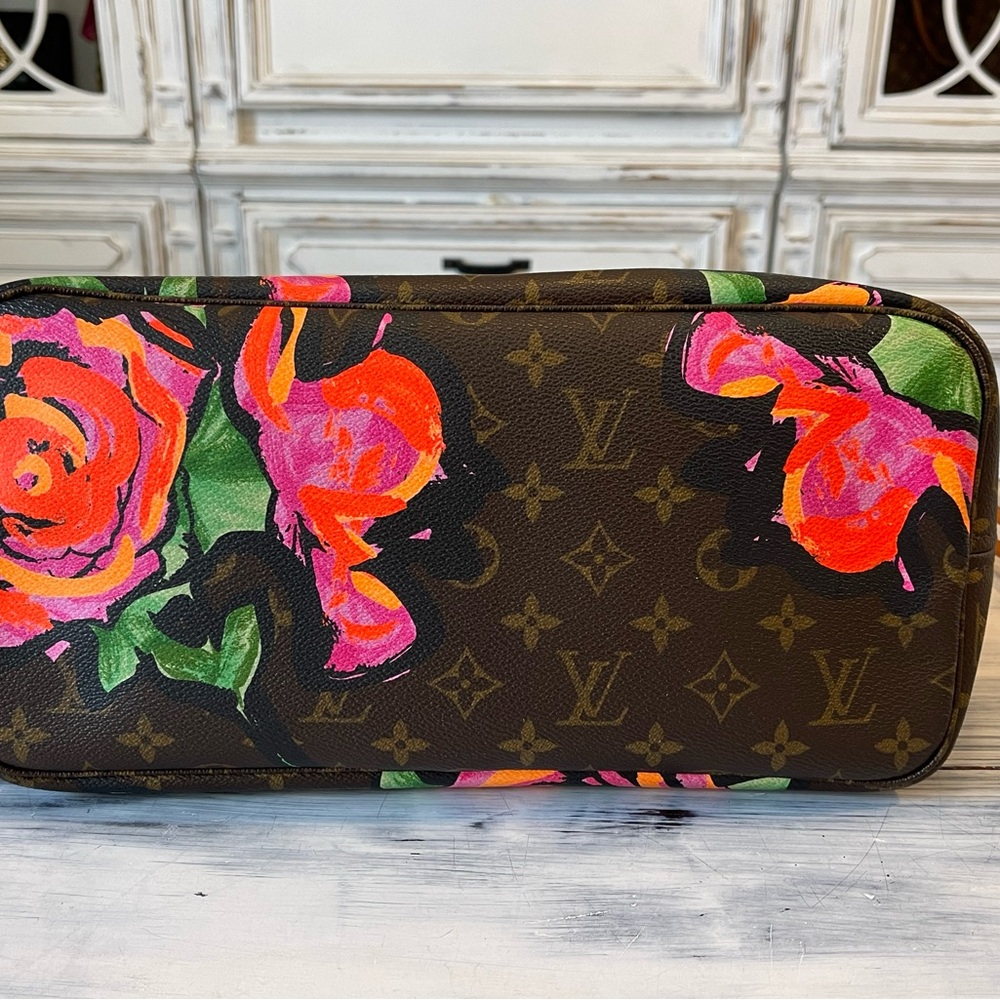 ‼️SOLD‼️Louis Vuitton Neverfull MM Monogram - Stephen Sprouse Rose - Picture 9 of 17